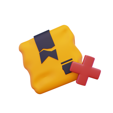 Kaputtes Paket  3D Icon