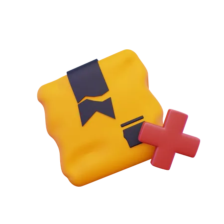 Kaputtes Paket  3D Icon