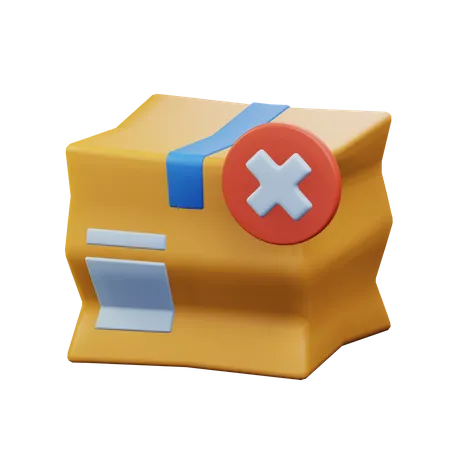 Kaputtes Paket  3D Icon