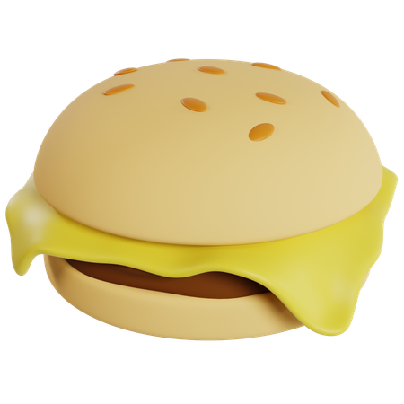 Deliciosa hamburguesa con queso  3D Icon