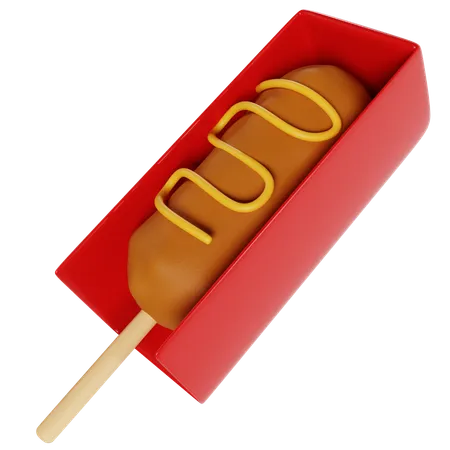 Delicioso cachorro-quente  3D Icon