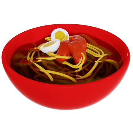 Delicioso tazón de ramen  3D Icon