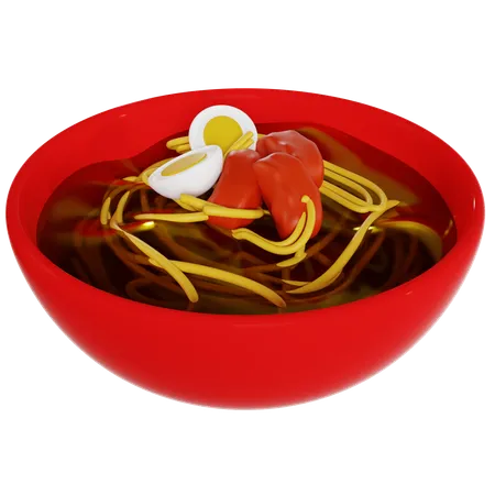 Delicioso tazón de ramen  3D Icon