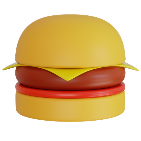 おいしいハンバーガーの配達  3D Icon