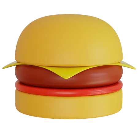 Delicious Burger Delivery  3D Icon