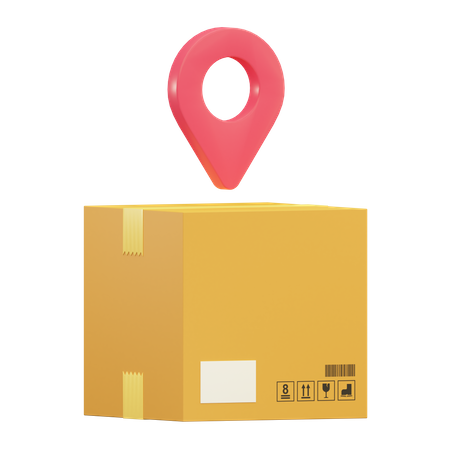 Delivery Location  3D Illustration