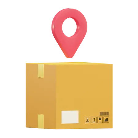 Delivery Location  3D Illustration