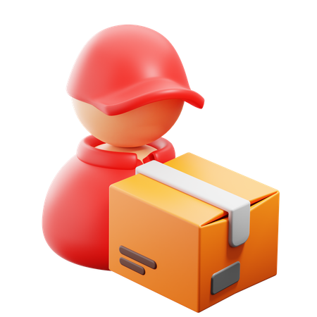 Delivery Man  3D Icon