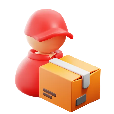 Delivery Man  3D Icon