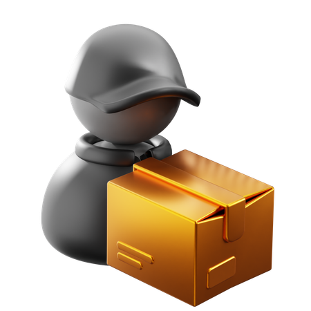 Delivery Man  3D Icon