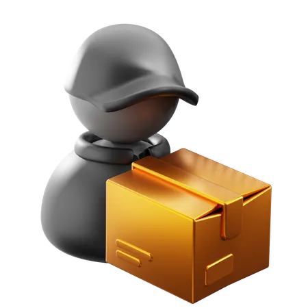 Delivery Man  3D Icon