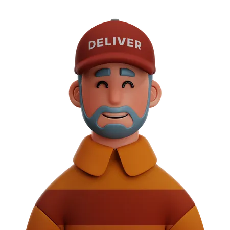 Delivery Man  3D Icon