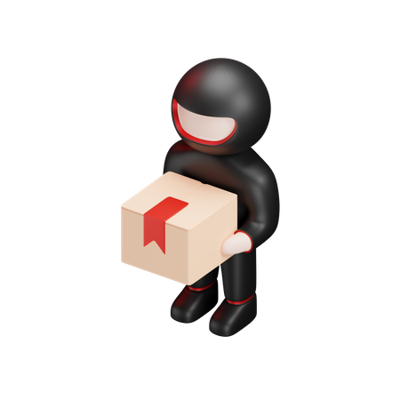 Delivery Man  3D Illustration