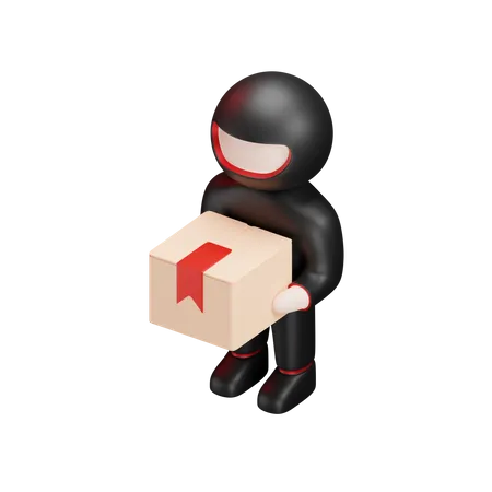 Delivery Man  3D Illustration