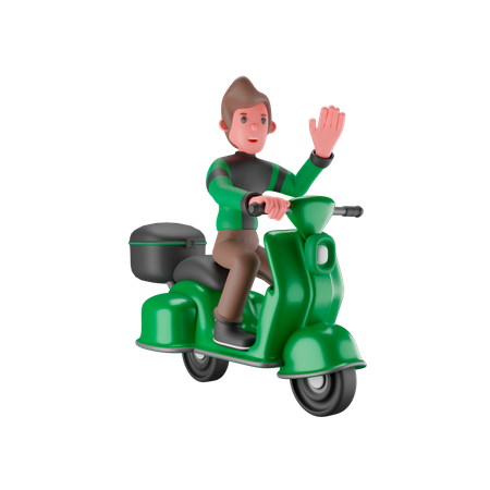 Delivery Man  3D Illustration