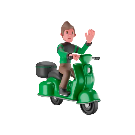 Delivery Man  3D Illustration