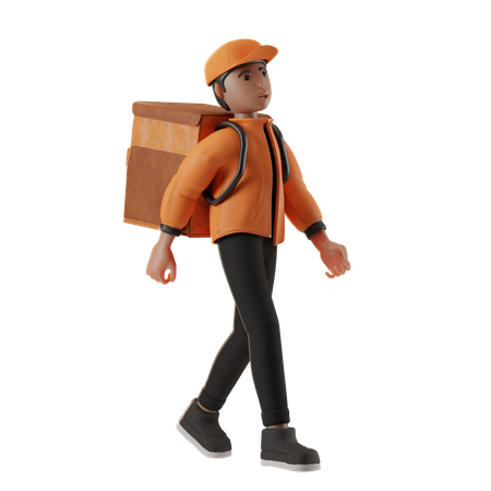 Delivery Man  3D Illustration