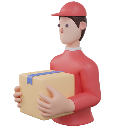 Delivery Man  3D Icon