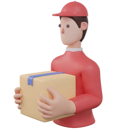 Delivery Man  3D Icon