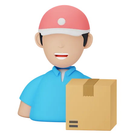 Delivery Man  3D Icon