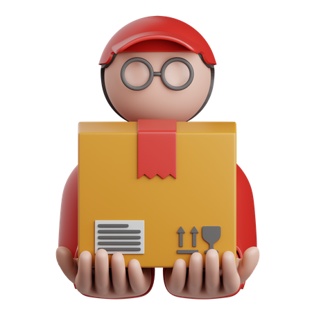 Delivery Man  3D Icon