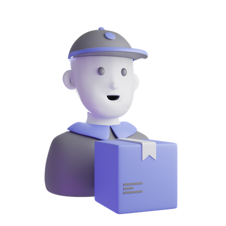 Delivery Man  3D Icon