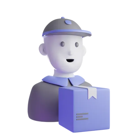 Delivery Man  3D Icon