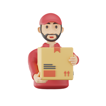 Delivery Man  3D Icon