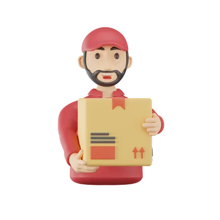 Delivery Man  3D Icon