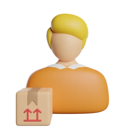 Delivery Man  3D Icon