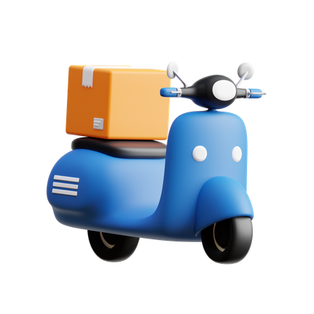 Delivery Scooter  3D Icon