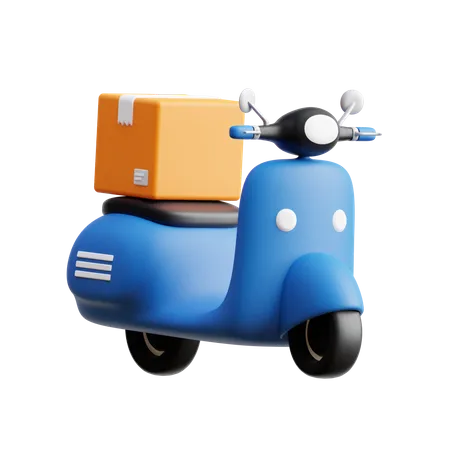 Delivery Scooter  3D Icon