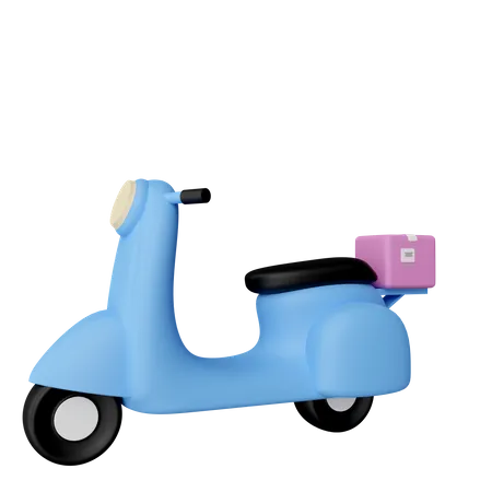 Delivery Scooter  3D Illustration