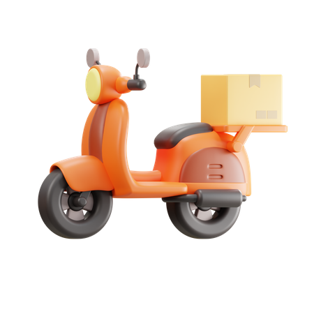 Delivery Scooter  3D Icon