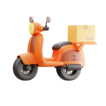 Delivery Scooter  3D Icon