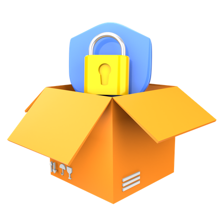 Delivery Security  3D Icon