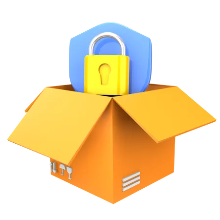 Delivery Security  3D Icon