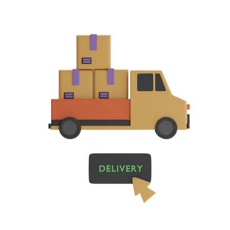 Delivery Truck  3D Icon