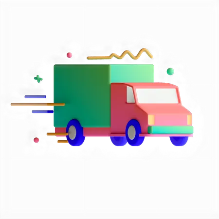 Delivery Truck  3D Icon