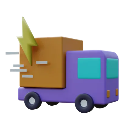 Delivery Truck Fast  3D Icon