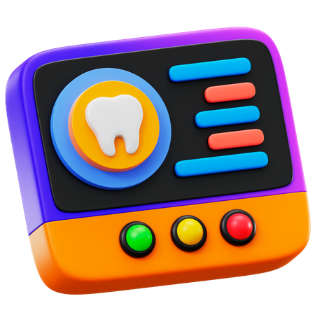 Dental X Ray  3D Icon