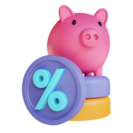 Deposit Rate  3D Illustration