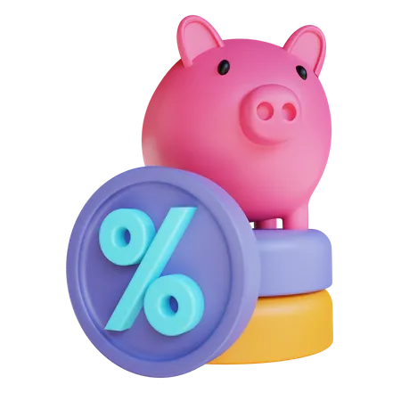 Deposit Rate  3D Illustration