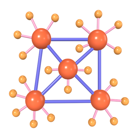 Descentralización  3D Icon