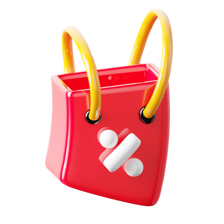 Descuento de compras  3D Icon