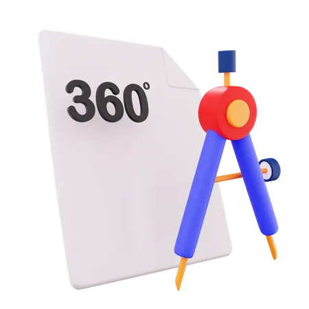 Desenho de medição 3D  3D Icon