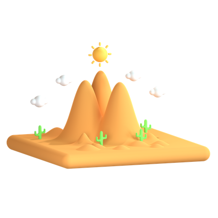 Deserto  3D Icon