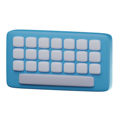 Design de teclado  3D Icon