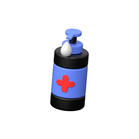 Gel hydroalcoolique  3D Icon