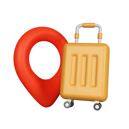 Destino de viaje  3D Icon